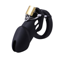 Embrace your fantasy with our silicone cage, designed for the short male. This male device lets males explore new realms straight from the pages of their favorite books. Includes dildo and adjustable rings for comfort.