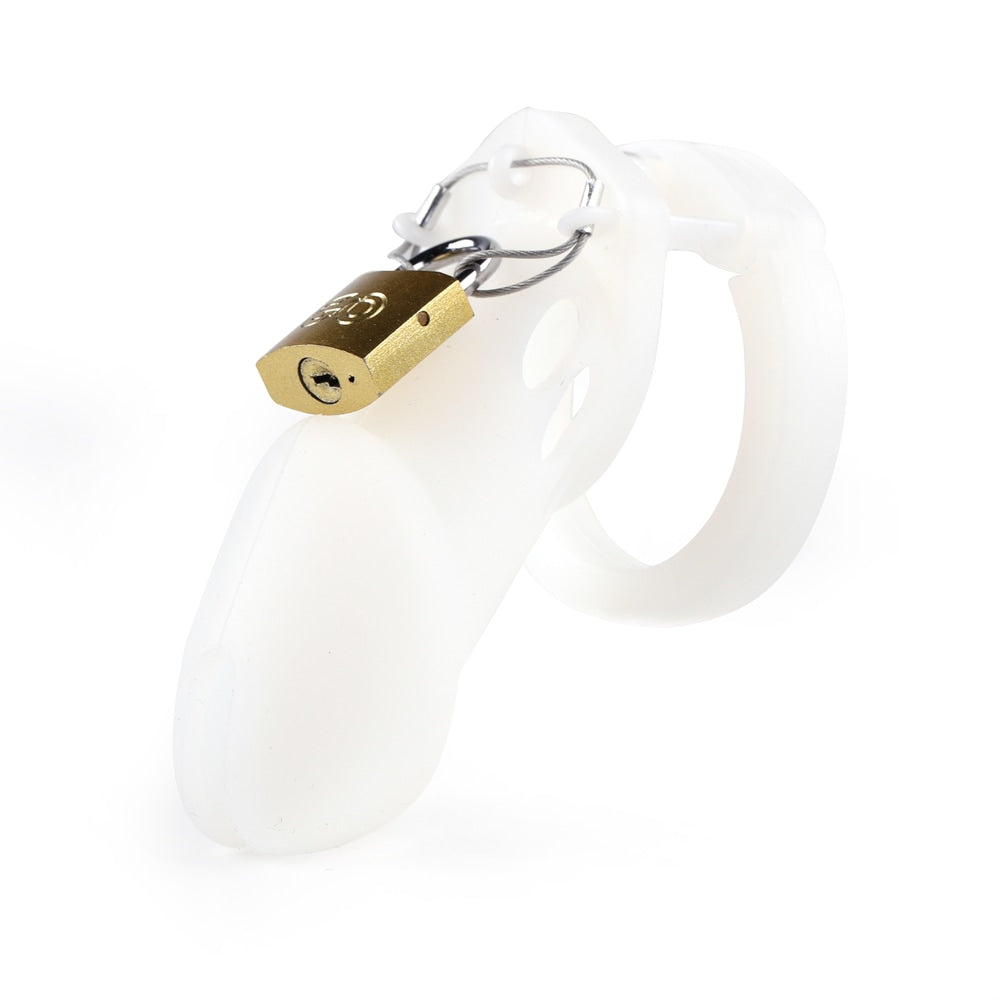 Unlock a thrilling dynamic with our pink silicone cage, designed for lightweight comfort that won't screw up your day by becoming loose. Avoid chafing and pinching with its secure fit, offering a smooth wear.