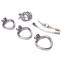 Our stainless steel chastity cages spiral design offers quick inspection while minimizing itching, ensuring security during urination without frequent removal, enhancing comfort and hygiene.
