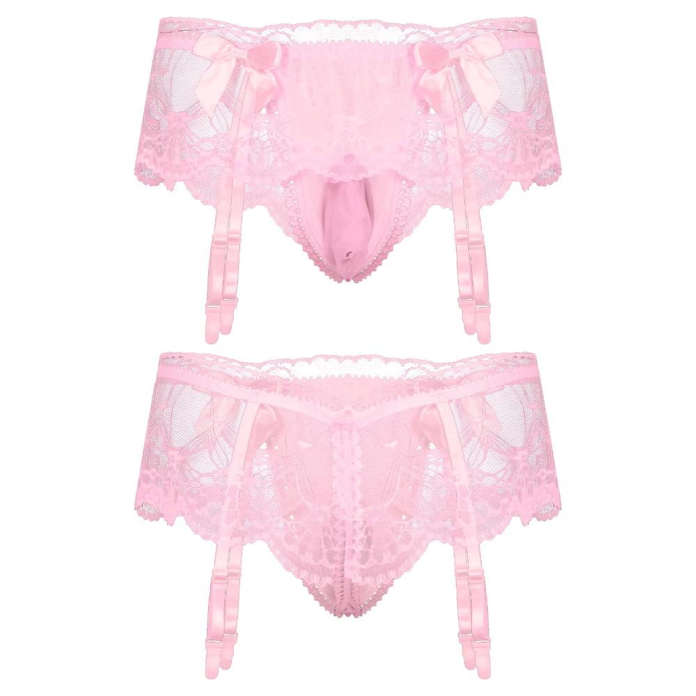 Sissy Black Erotic Lace Panty for Men