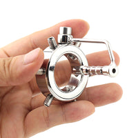 Introducing the device flat a chastity stainless steel marvel designed for ultimate control. This dual-purpose starter kit combines the roles of a kit and dildo. Secure it with the key, adjust the flat screws, and enjoy the cheapest yet most stimulating experience.