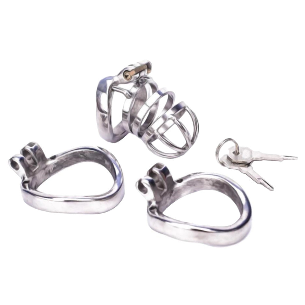 Spiral-style stainless steel cage eliminates problems like chafe, pinch, and blood flow issues. Enjoy secure, injury-free play with the perfect size fit, enhancing submission sensation.
