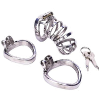 Awake each Friday morning, locked in this metal cock cage, reminding me of her control. Asked to embrace overnight longing, I welcome the weekend's playful lockdown.