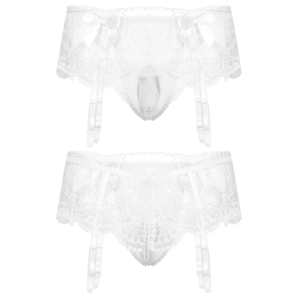 Sissy Black Erotic Lace Panty for Men