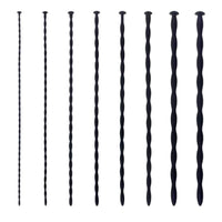 8pc Beaded Silicone Urethral Sound