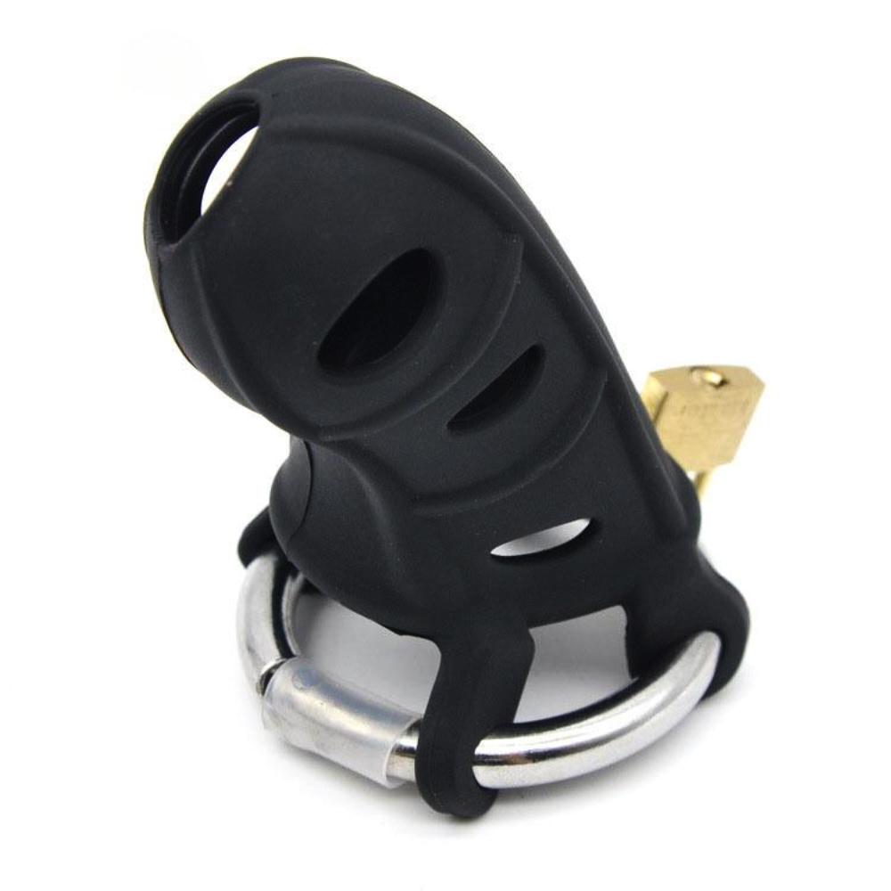 First Time Silicone Denial Lock The Cock Cage Product For Sale Image 1