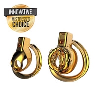 Embrace elegance and submission with the Golden Clitty Short a luxurious perfect for the devoted maid. Crafted to fit discreetly under any outfit, it keeps your clitty securely locked, allowing your mistress to remain watchful over your desires.