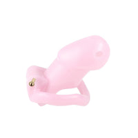 Sissy in Pink Small Cage Lock The Cock Cage Product For Sale Image 13