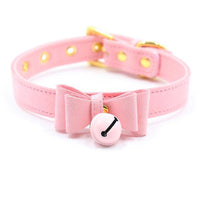 Get ready to slay your BDSM game with this chic leather collar, adding style and arousal to playtime. Whether you're a chastity cage sissy or just in for the experiences, it's fierce!