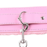 Sweet 'n Sexy Pink Leather Collar With Leash Lock The Cock Cage Product For Sale Image 13