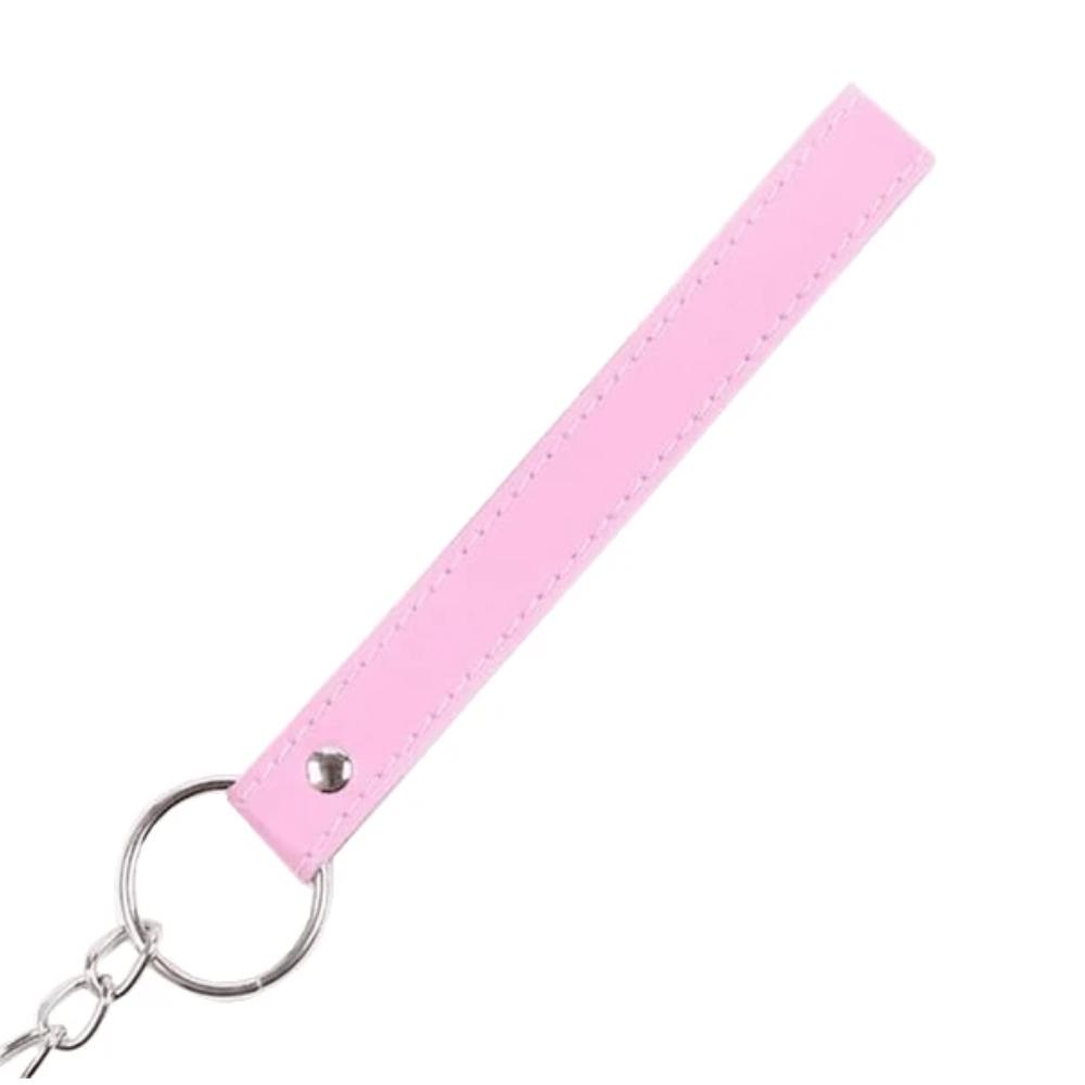 Sweet 'n Sexy Pink Leather Collar With Leash Lock The Cock Cage Product For Sale Image 2