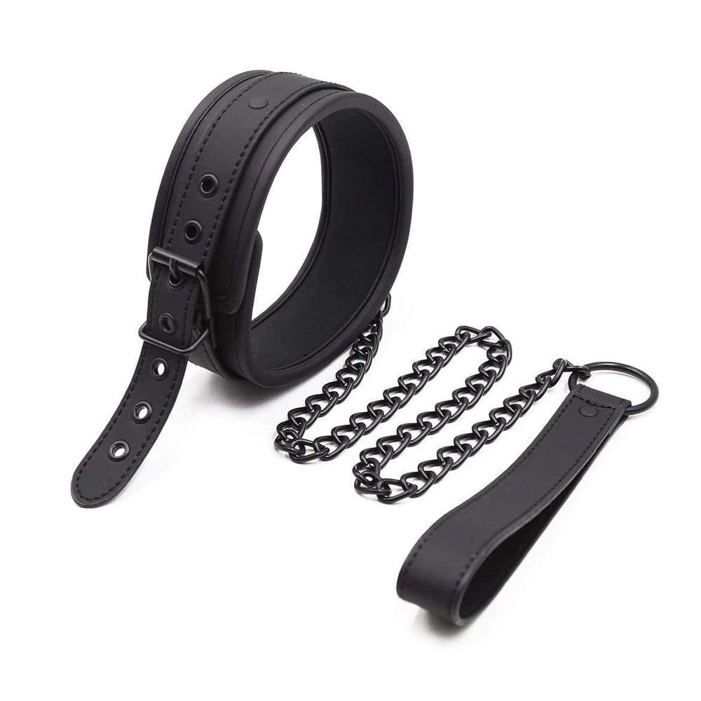 Seductive Black BDSM Training Collar Lock The Cock Cage Product For Sale Image 1