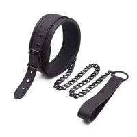 Crafted from vegan leather and PVC, this Seductive Black BDSM Chastity Training Collar is as striking as a logo on a shirt. Its sturdy design ensures control as solid as a pipe, keeping your submissive in line with style.