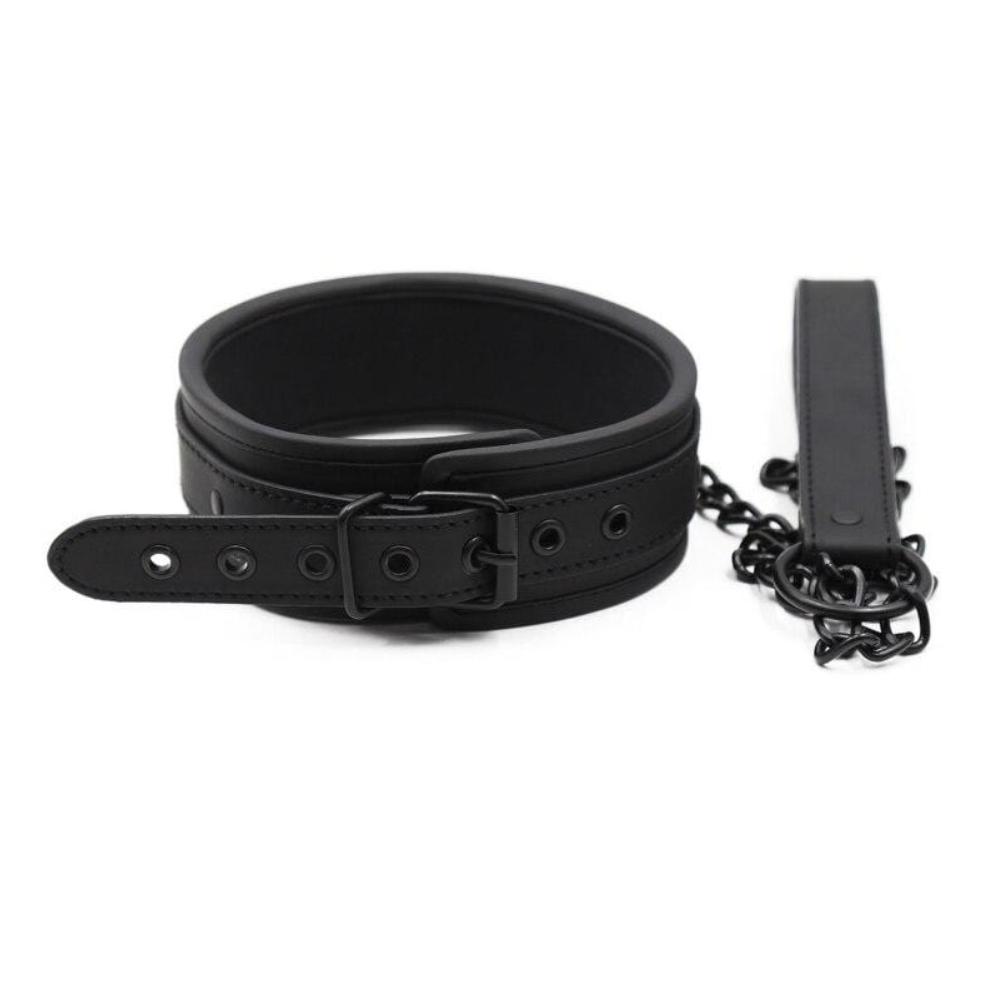 Seductive Black BDSM Training Collar Lock The Cock Cage Product For Sale Image 2