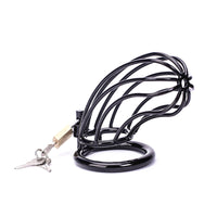 Embrace control and comfort with our stainless steel cage. Designed to prevent leaks and drips, it features an ergonomic shape that allows easy peeing without mess. Keep cuming under control while ensuring hygiene and security.