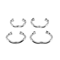 Unlock true comfort and style with our adjustable metal chastity kit. Experience secure wear with fail-safe rings and durable construction. An eye for design ensures you never fall short in your BDSM journey.