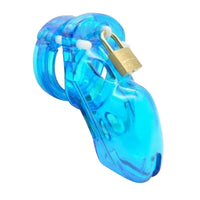 Dive into a world of control with this sleek dick cage. Its smooth polycarbonate design wraps your male body in comfort like the tiniest sock, ensuring a vice-like, secure fit.