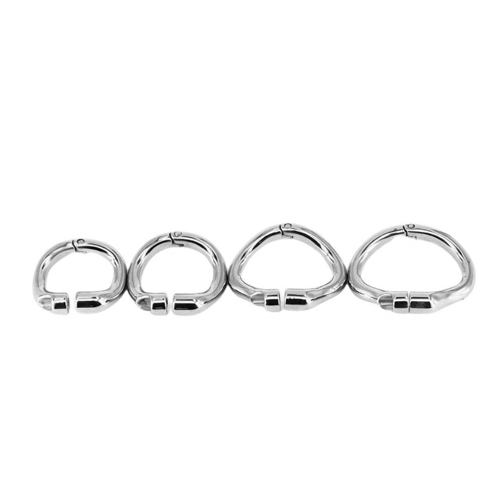 Discover affordable, quality restraint with chrome-like accessory base rings for femdom chastity play. Economical, durable, and versatile, they fit any tiny male securely. Buy now for a premium feel without the cost!