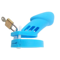 Experience merciless teasing and edging with the Sevanda Little Boy Blue Silicone Sissy Femboy Cock cage. This device will tease you into submission, offering comfort and security for your chastity journey.