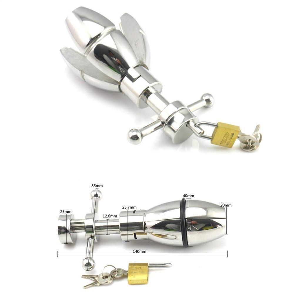 Detain your deepest desires with this vice-like stainless steel dick locker penis plug. Embrace the queens reign where the end leads to intense ecstasy, never rotten.