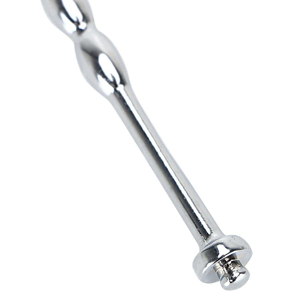 5" Glorious Beads Cum Stopper Lock The Cock Cage Product For Sale Image 4