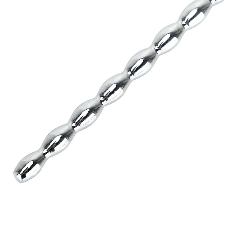 5" Glorious Beads Cum Stopper Lock The Cock Cage Product For Sale Image 3