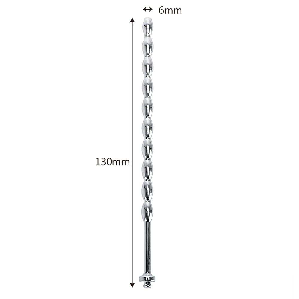 5" Glorious Beads Cum Stopper Lock The Cock Cage Product For Sale Image 6