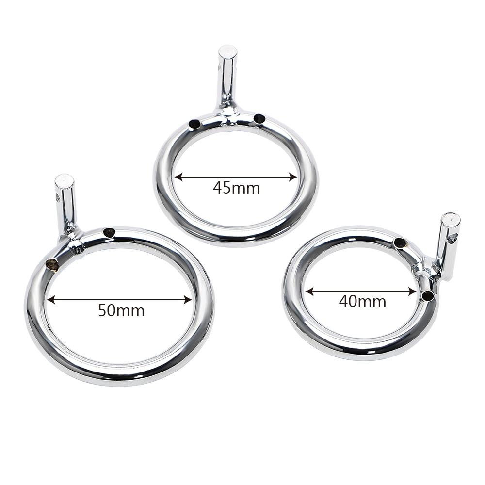 Discover unmatched security and comfort with our stainless steel accessory rings designed for the metal penis cage. These ergonomic, fit-customizing rings keep your cuckold dick secure, even down to the largest base spacer.