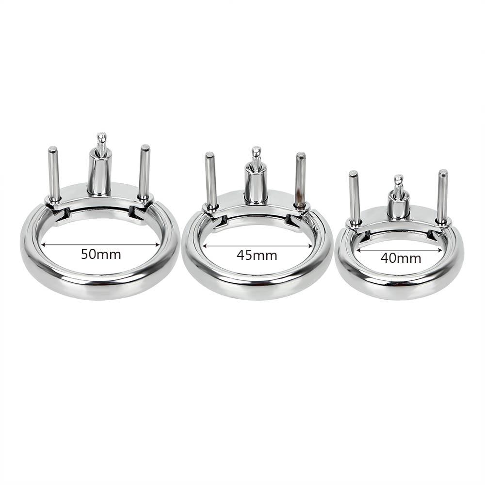 Enhance your jailhouse play with this durable, heavy metal ring. Its compatibility ensures an inescapable experience while being detector-friendly. Ideal for cock kit estim and sounding male scenarios, it offers extra security and comfort, making it perfect for long-term commitment in BDSM sessions.