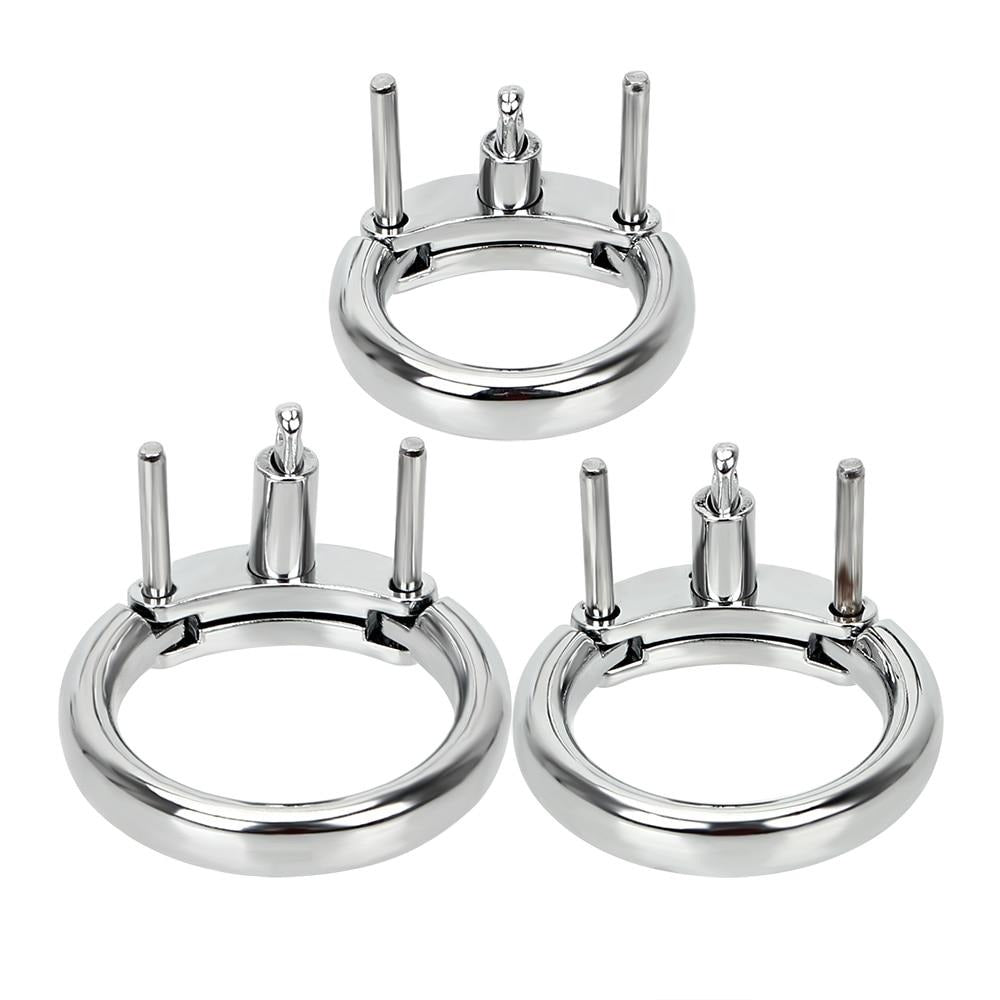 Experience unmatched comfort and durability with this sleek silver ring, crafted for the Jailhouse cage. Its chrome-like finish and camo concealment provide a snug, discreet fit similar to a speedo. Ideal for huge male chastity pursuits, this stainless dick accessory ensures security, blending seamlessly with your lifestyle.