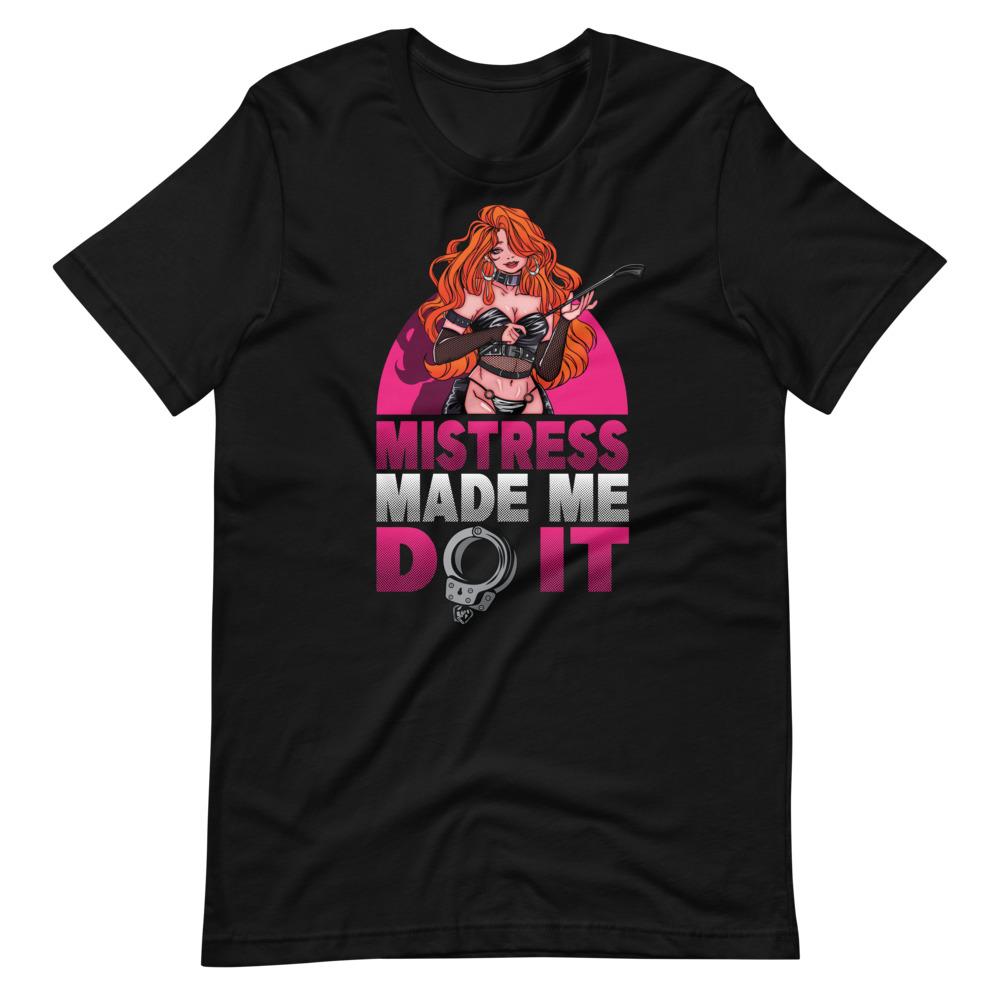 Mistress Made Me Do It T-Shirt Lock The Cock Cage Product For Sale Image 1