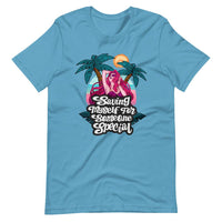 Express your loyalty with our ocean blue unisex premium t-shirt. Featuring vibrant yellow, blue, and green accents, it's perfect for those embracing reversed roles without shame. Whether paired with a sissies' penis cage or worn alone, wear it proudly to showcase your devotion.
