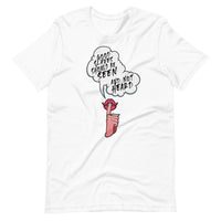 Her Lips Seen and Not Heard T-Shirt Lock The Cock Cage Product For Sale Image 12