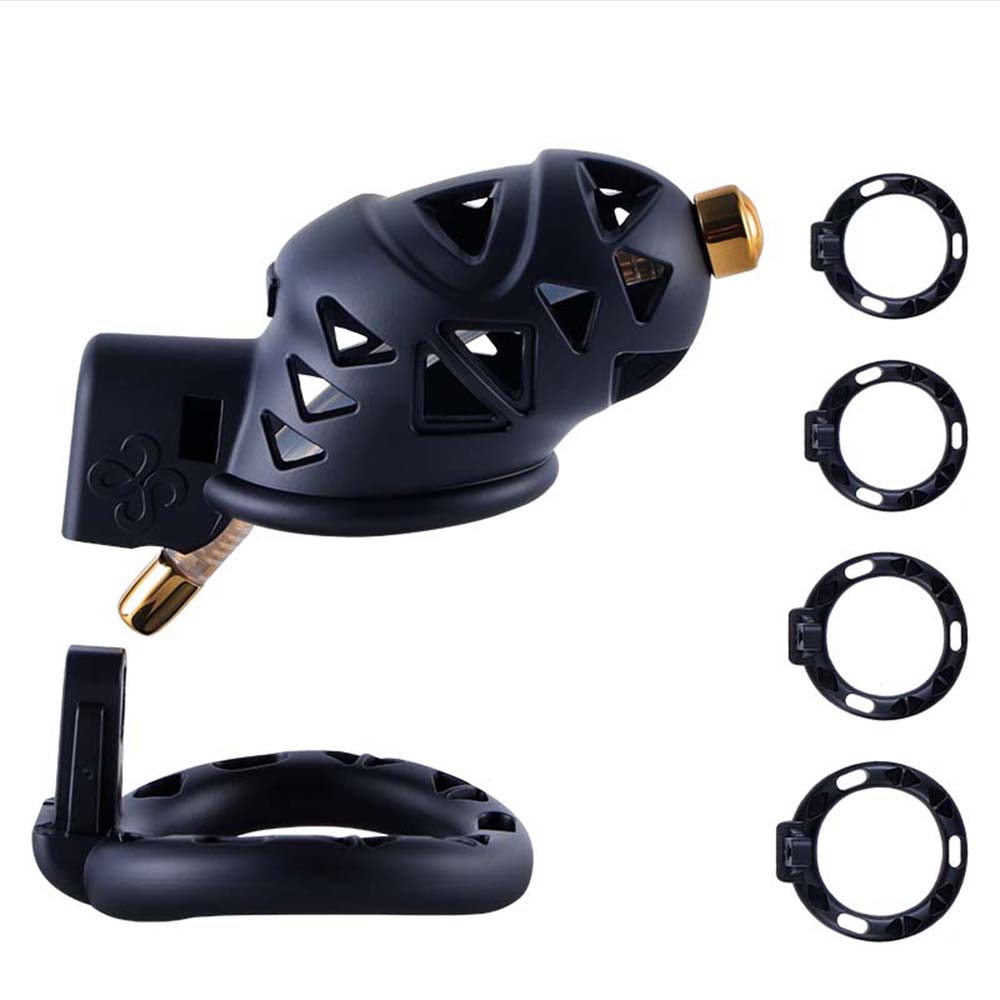 Discover ultimate control with the Sevanda Rattlesnake Pro cage a steel cock cage featuring a catheter. Secure it with padlocks; keep keys in a box or use the electronic padlock to unlock. Experience unmatched restraint.