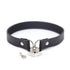 Adorn your partner with this stylish collar featuring a heart-shaped padlock that draws attention inward. Made of stretchy synthetic leather, it ensures a comfortable fit without itching, symbolizing your special bond.