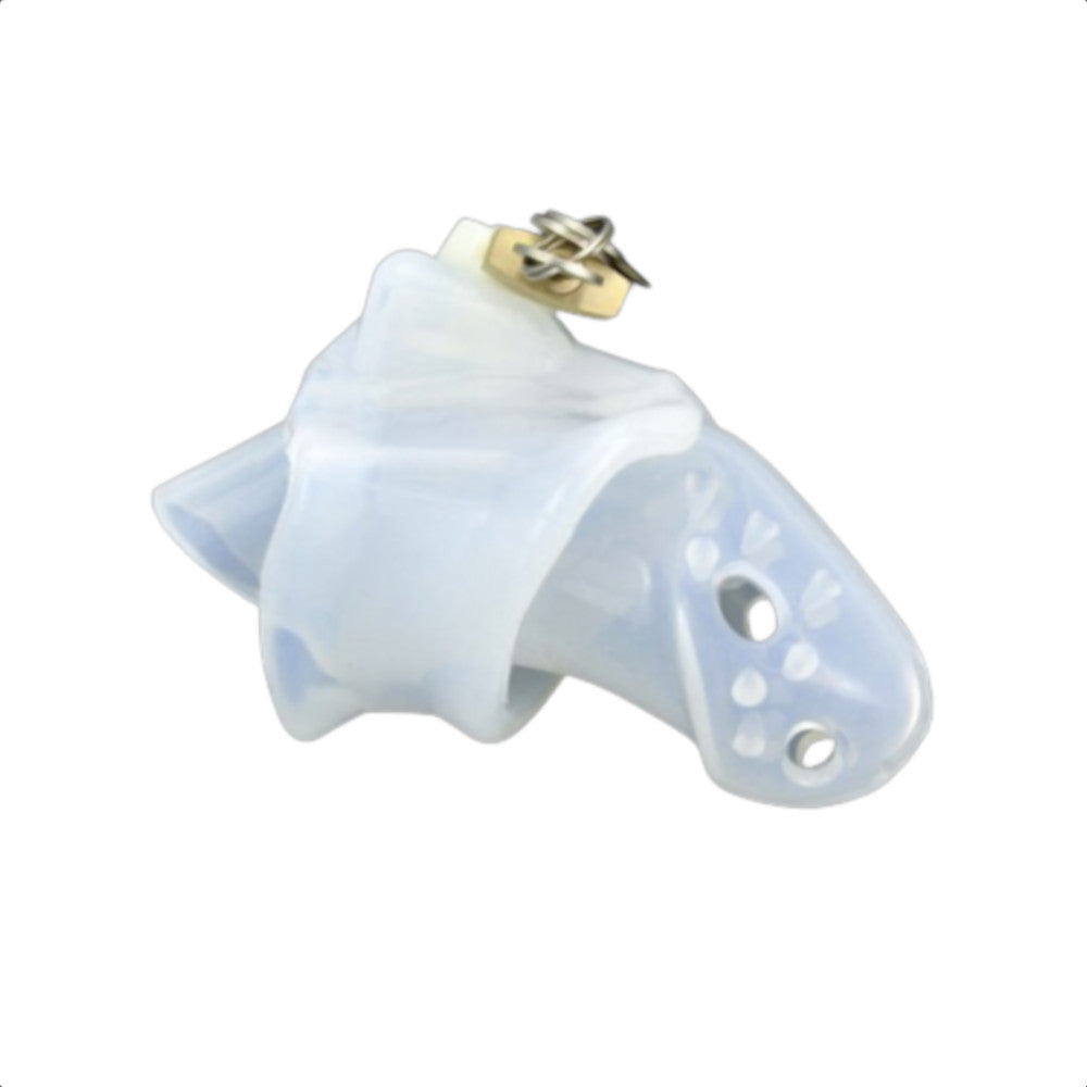 Molded with surgical precision, the cage mini offers a smooth, biosourced silicone experience. Its nylon material provides comfort, making it perfect for long-term wear, adding spice to your life.