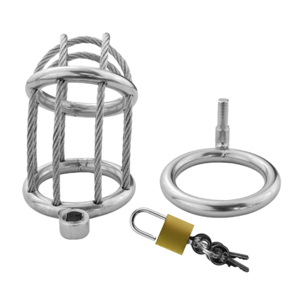 Secure your desires with our penis cage steel, blending comfort and control. Featuring stealth screw and padlock, it maintains discretion. Tags ensure trust, enhancing your BDSM journey.