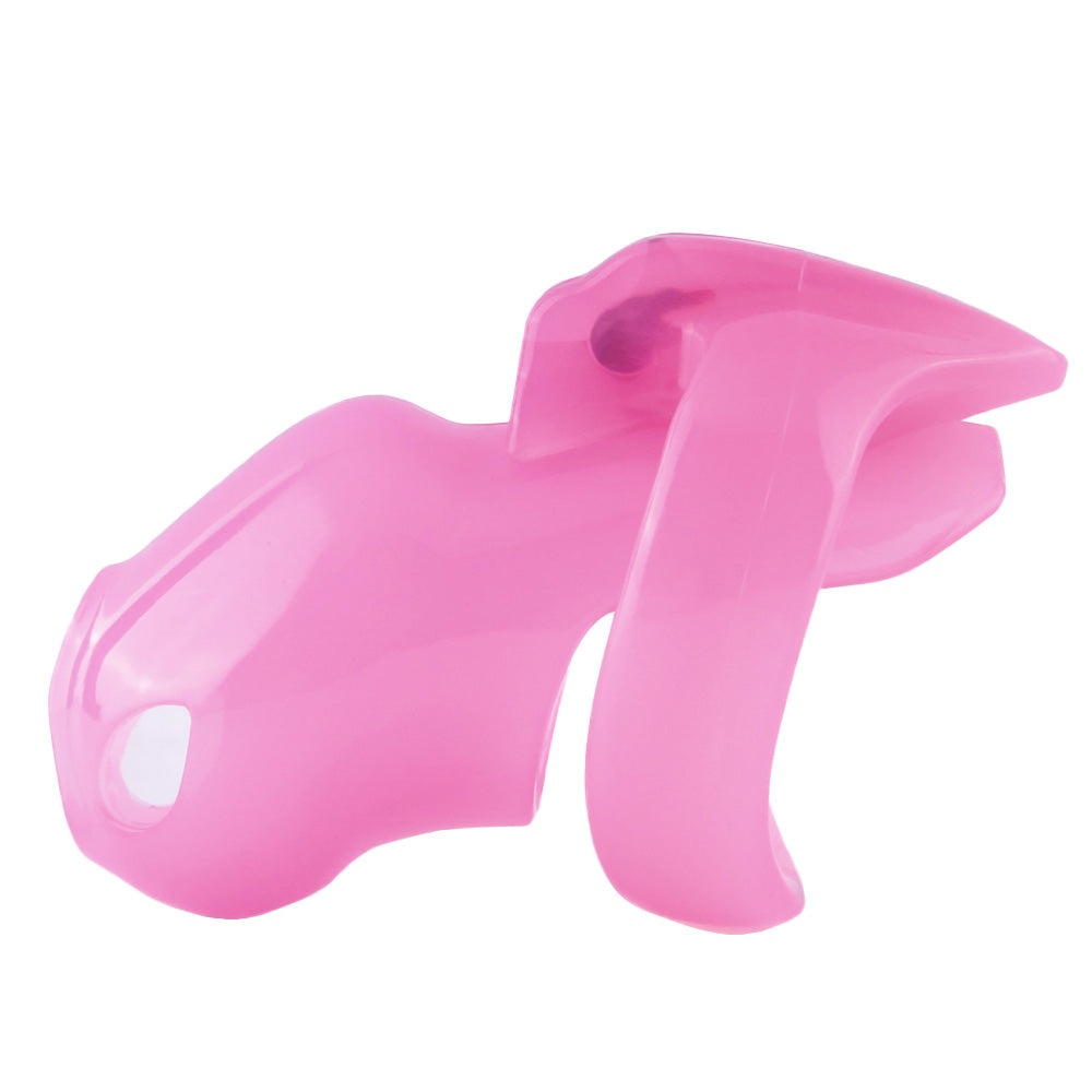 Embrace your submission with this pink resin Holy Trainer. Its secure design ensures Mistress enforces control, promoting feminization and male humiliation discreetly. Feel empowered in your sissy journey.