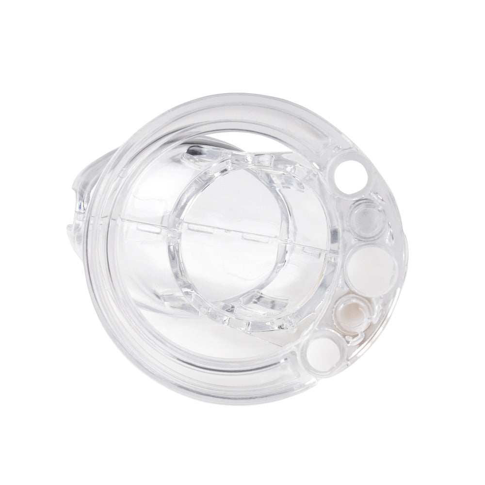 Secure your body with this transparent chastity cage. Precise dimensions ensure a perfect fit, and the reliable lock offers no alternatives embrace control without the expensive price tag.