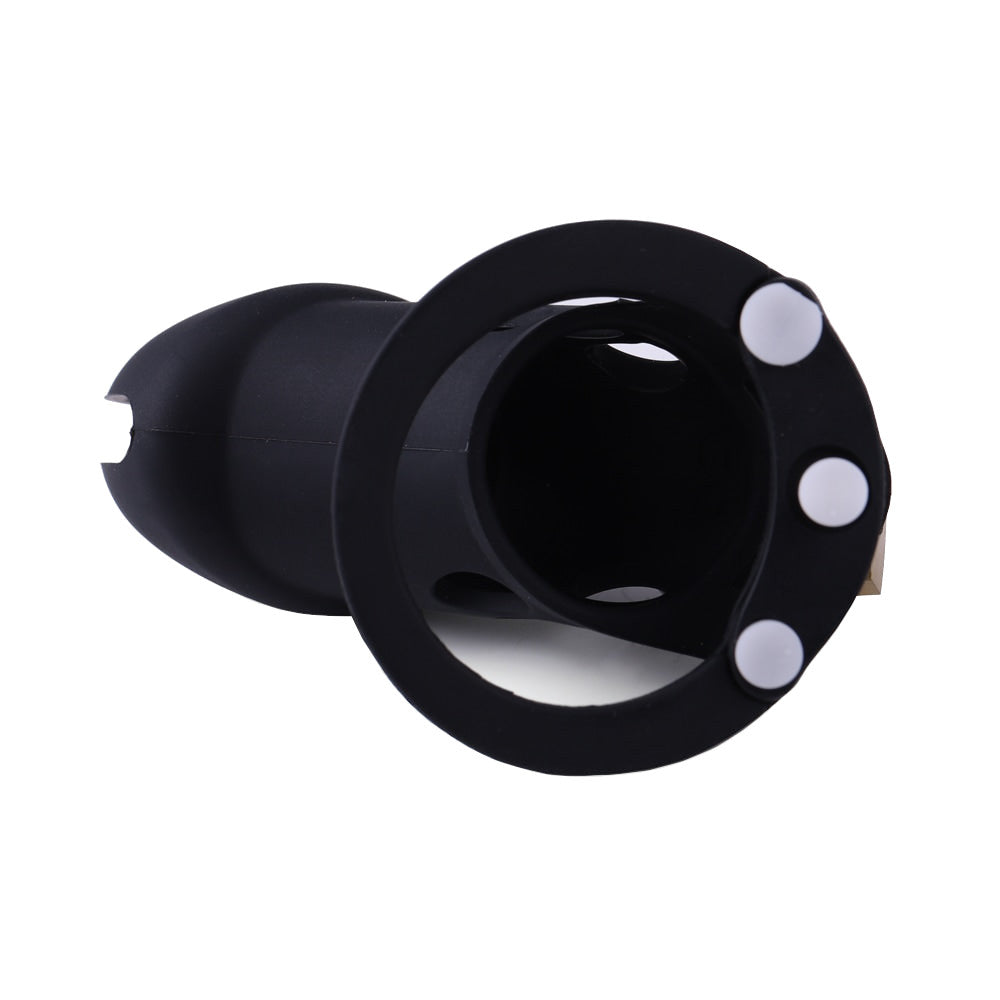 Introducing the Queen&#39;s Keep, a sleek black silicone cage designed to keep your manhood in check. With a secure fit and eye-catching look, this cage ensures comfort and hygiene all day. Make progress in your chastity journey with a product fit for queens it&#39;s a sight for the eye.