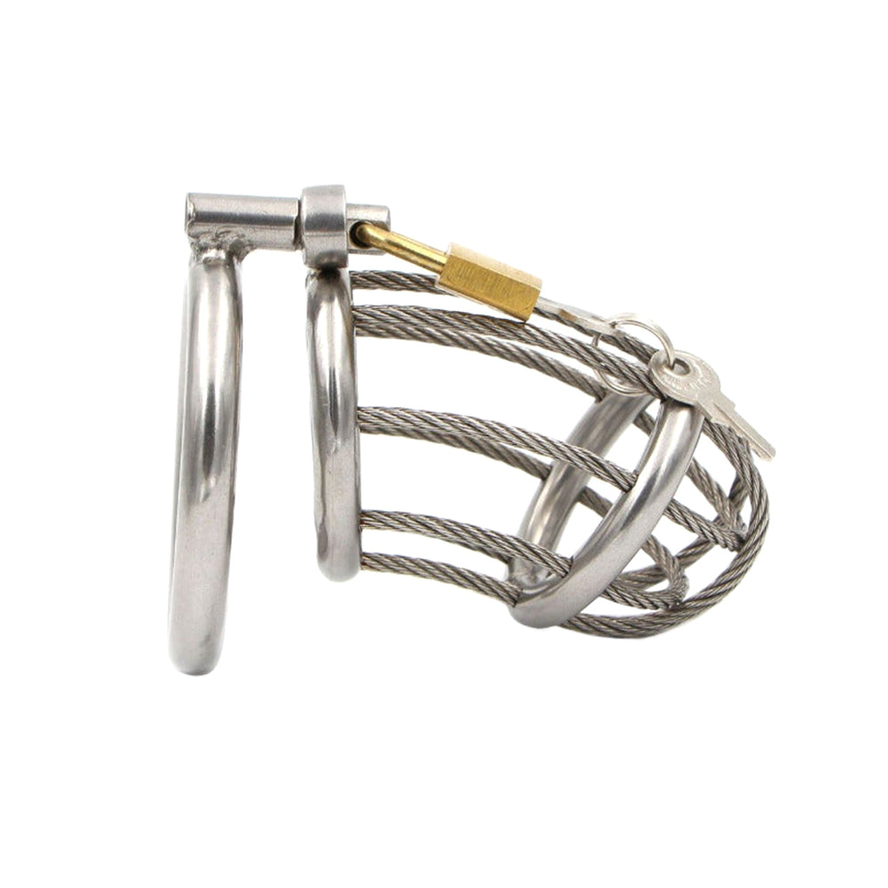 Unleash power play with The caged Bird! This stainless-steel cage offers comfort and durability, perfect for women or bosses who know how to control and work submission, even in xxs sizes!