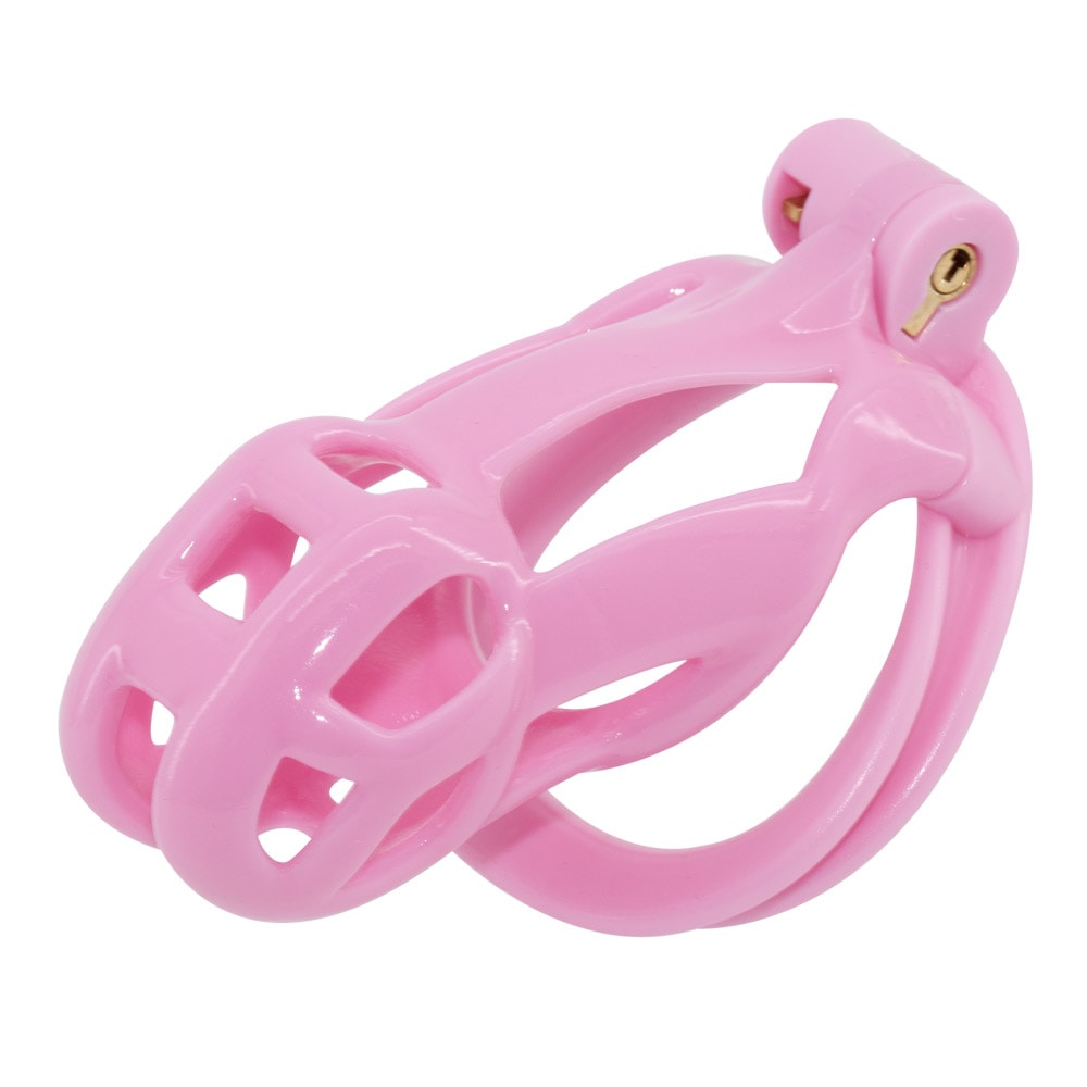 Embrace femininity and control with our pink chastity resin! Perfectly snug under pink athletic shorts or a bikini, it offers comfort and security during any swimsuit or athletic adventure.