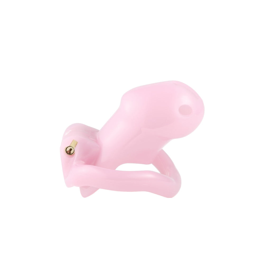 Unlock a new level of restraint with our resin cage, designed to be worn comfortably yet securely. Choose from three sizes and say goodbye to distractions minus the discomfort. Experience flying freedom from temptation!