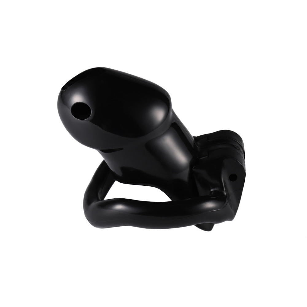 Experience ultimate restraint with our thin resin cage stronger than duct tape! Wrapping securely around you, the adjustable hoops ensure a snug fit. Knees weak with anticipation? This device stays firm, keeping distractions at bay.