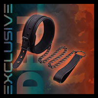 Seductive Black BDSM Training Collar