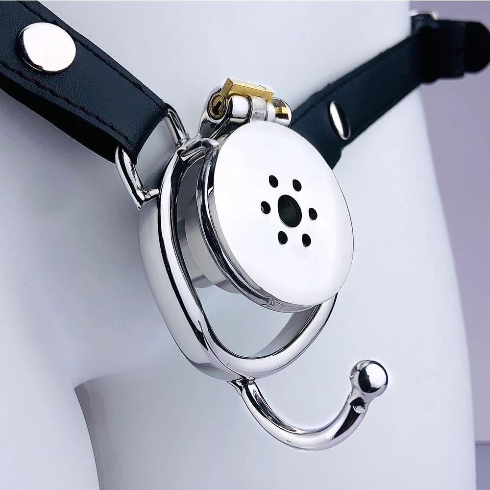 Indulge in the allure of feminization with this stainless steel plug chastity device, blending seamlessly with lingerie. It empowers SPH fantasies, enhancing intimacy with lovers.
