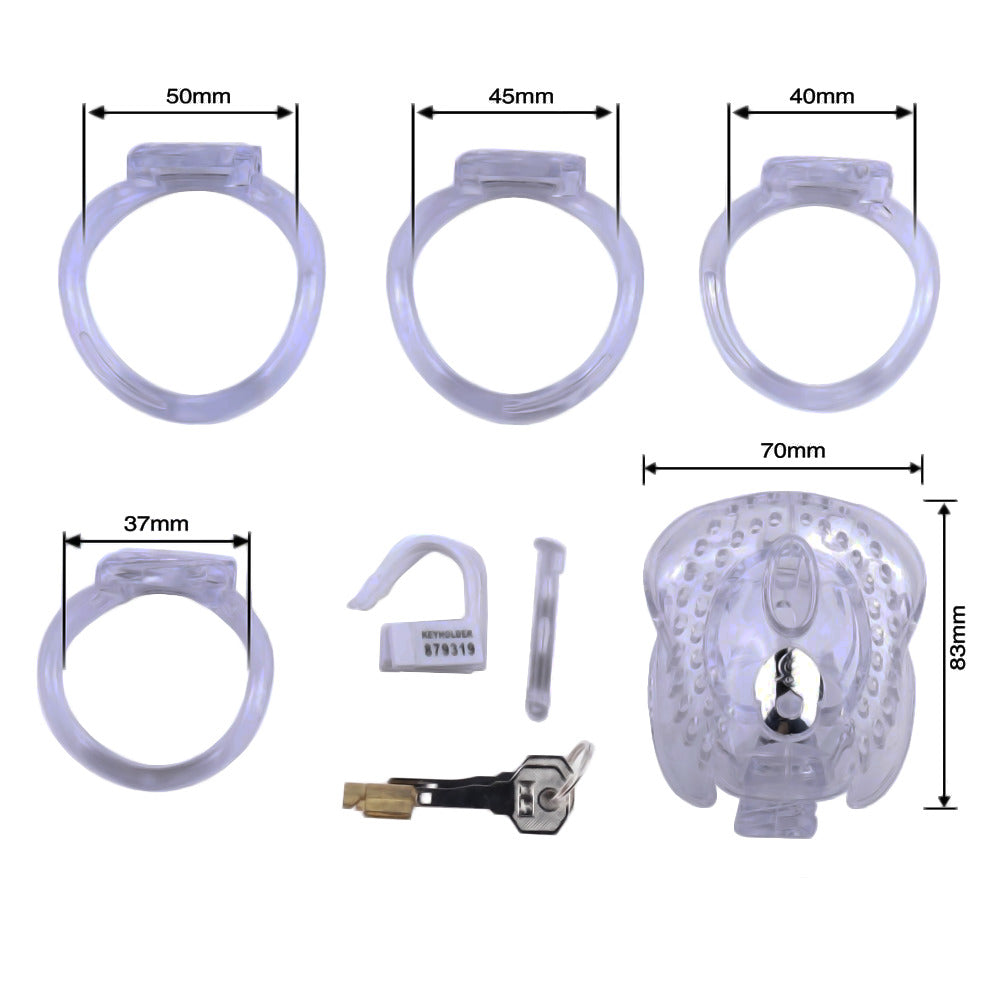 Flat cage designed for ultimate breathability, with small vents ensuring comfort during long wear. Ideal for dick control, withstands punchy slaps, perfect for every BDSM wrangler.