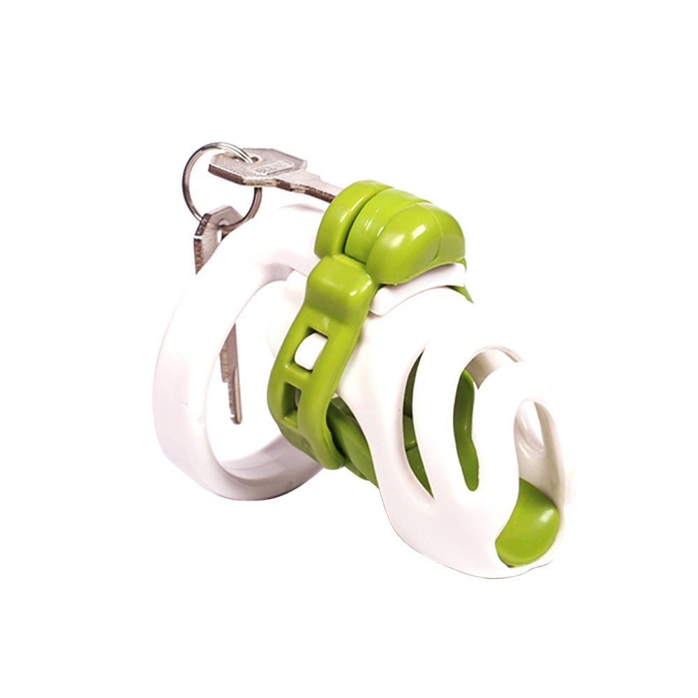 Experience ultimate control with our high-quality resin cage. Available in vibrant red, green, or yellow, this velvet-smooth device ensures an athletic fit for comfortable, long-term wear. Dive deeper into your desires as your master or mistress delights in your restraint.