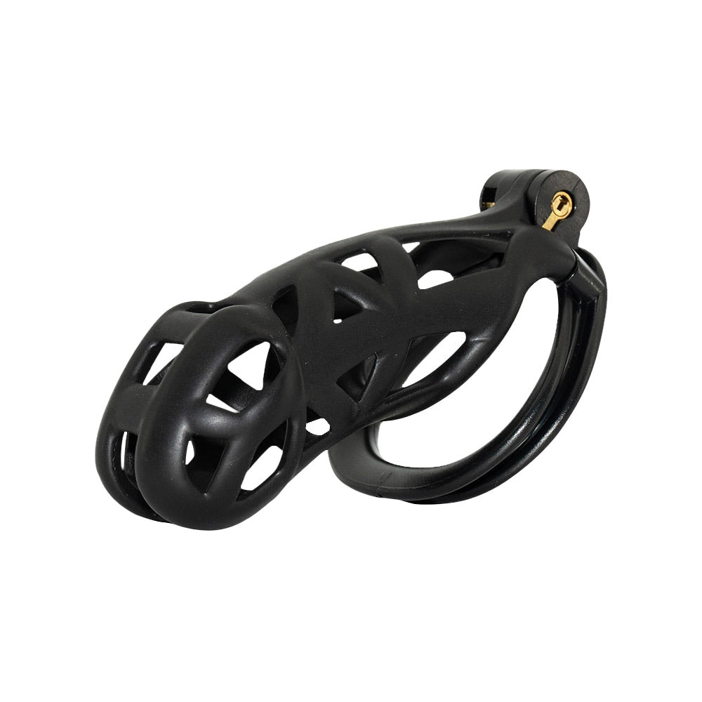 Ensure unparalleled security and hygiene with our 'Dark Cobra' cage. Inspired by jailhouse confinement, this device offers precise measurements for a perfect fit, taming desires with the stealth and strength of a cobra.