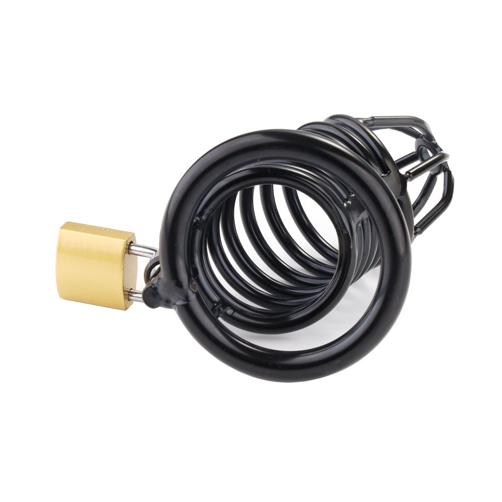 Step into a world where fantasy meets reality. This device is a steel male prison for your desires, ensuring your keyholder safely controls the room of your surrender.
